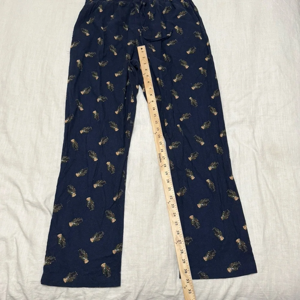 Polo RALPH LAUREN‎ Mens Large Pj Pants Bow Tie Holiday Tuxedo Bear Lounge Cozy